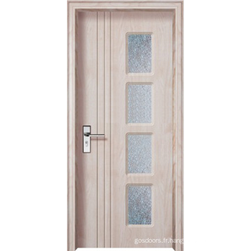 Conception de bois moderne Porte en PVC (WX-PW-135)